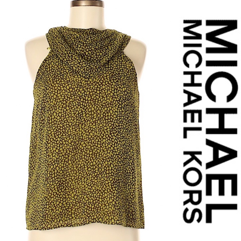 Michael Kors 100% Silk Cowl Neck Sleeveless top